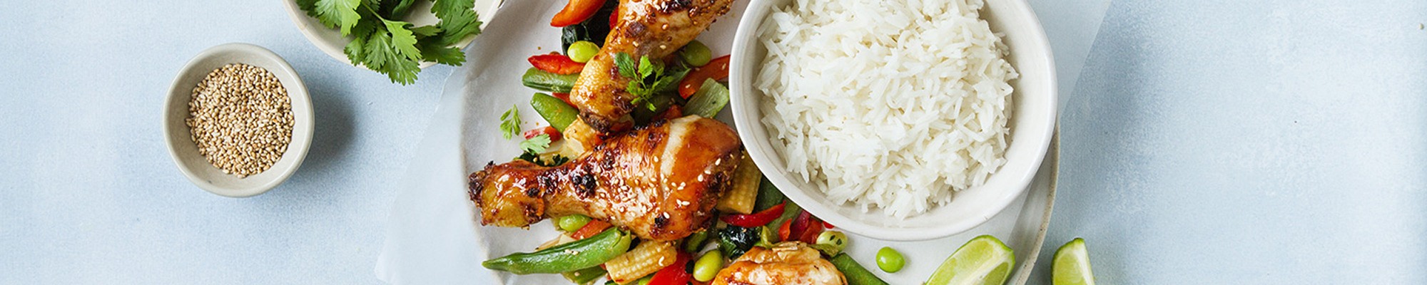 Sticky Poulet mit Thai-Gemüse